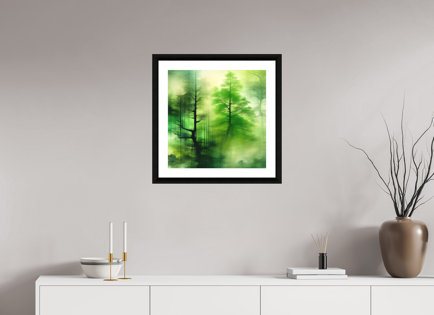 20 x 20″, 3 Premiere Fine Art Print - Ebony Canopy Occlusions No. 00014