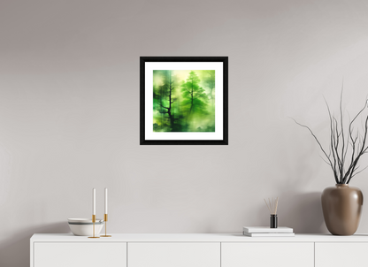 15 x 15″, 3 Premiere Fine Art Print - Ebony Canopy Occlusions No. 00014