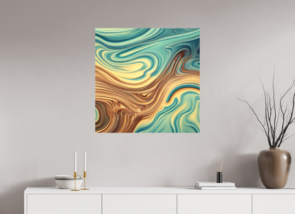 30 x 30″, 2 Curator Canvas Print - Matte Molten Liquid No. 10051