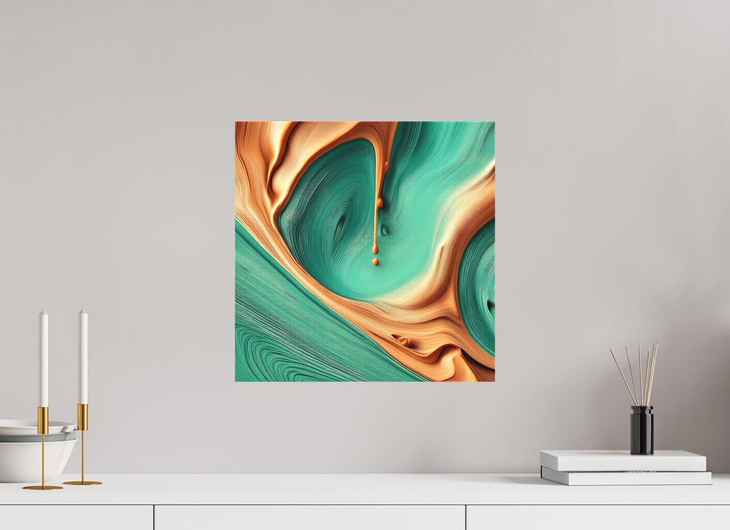 15 x 15″, 2 Curator Canvas Print - Matte Viscous Syrup