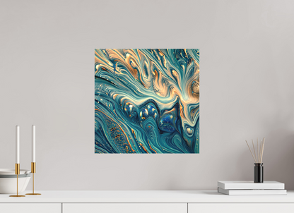15 x 15″, Curator Canvas Print - Matte Molten Fluids No. 00064