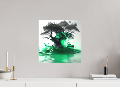 15 x 15″, Curator Canvas Print - Matte Liquid Foliage No. 00010