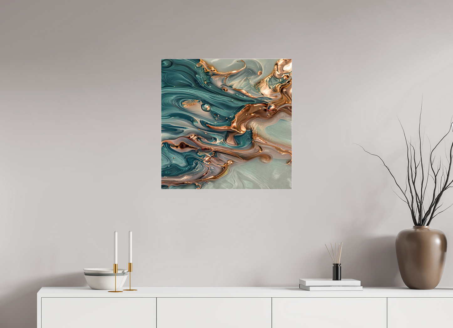 25 x 25″, 1 Acrylic Standard Gallery Molten Liquid No. 10074