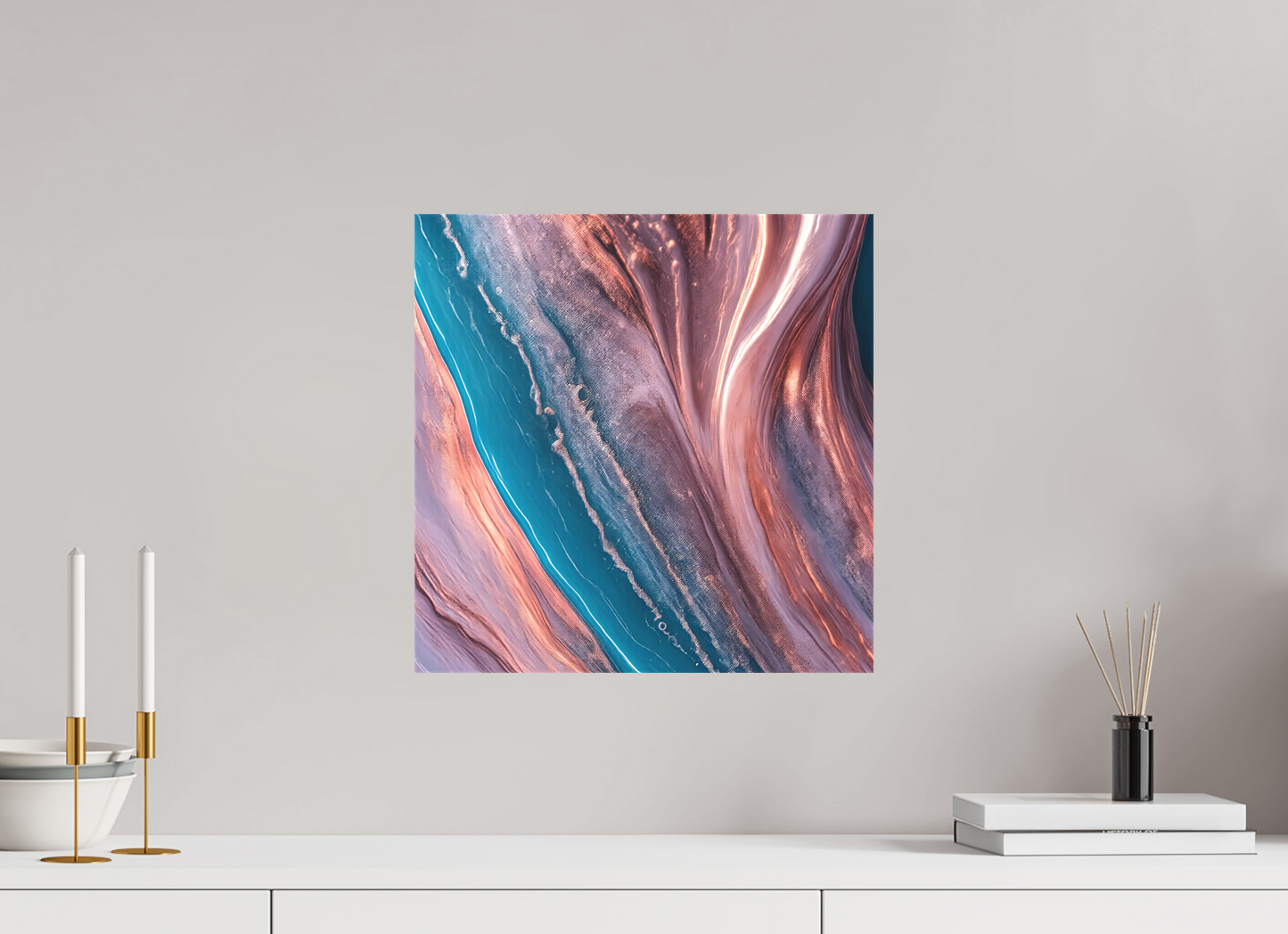 15 x 15″, 2 Curator Canvas Print - Matte Liquid Porcelean