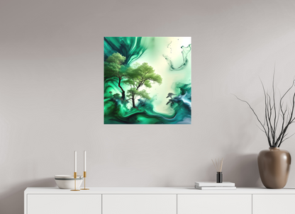 25 x 25″, Curator Canvas Print - Matte Liquid Foliage No. 00007