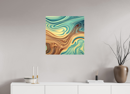 25 x 25″, 2 Curator Canvas Print - Matte Molten Liquid No. 10051