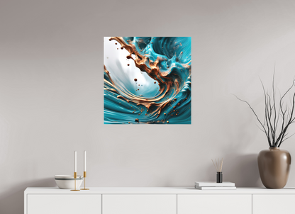 25 x 25″, 2 Curator Canvas Print - Matte Molten Liquid No. 10094