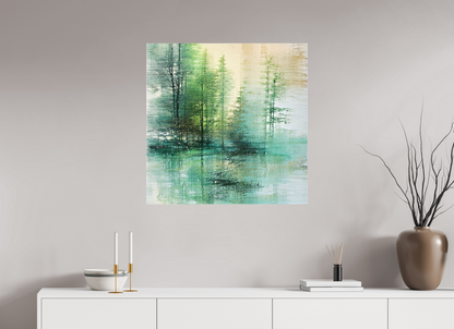 30 x 30″, Curator Canvas Print - Matte Liquid Foliage No. 00017