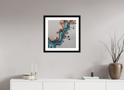 20 x 20″, 3 Premiere Fine Art Print - Ebony Liquids No. 00077