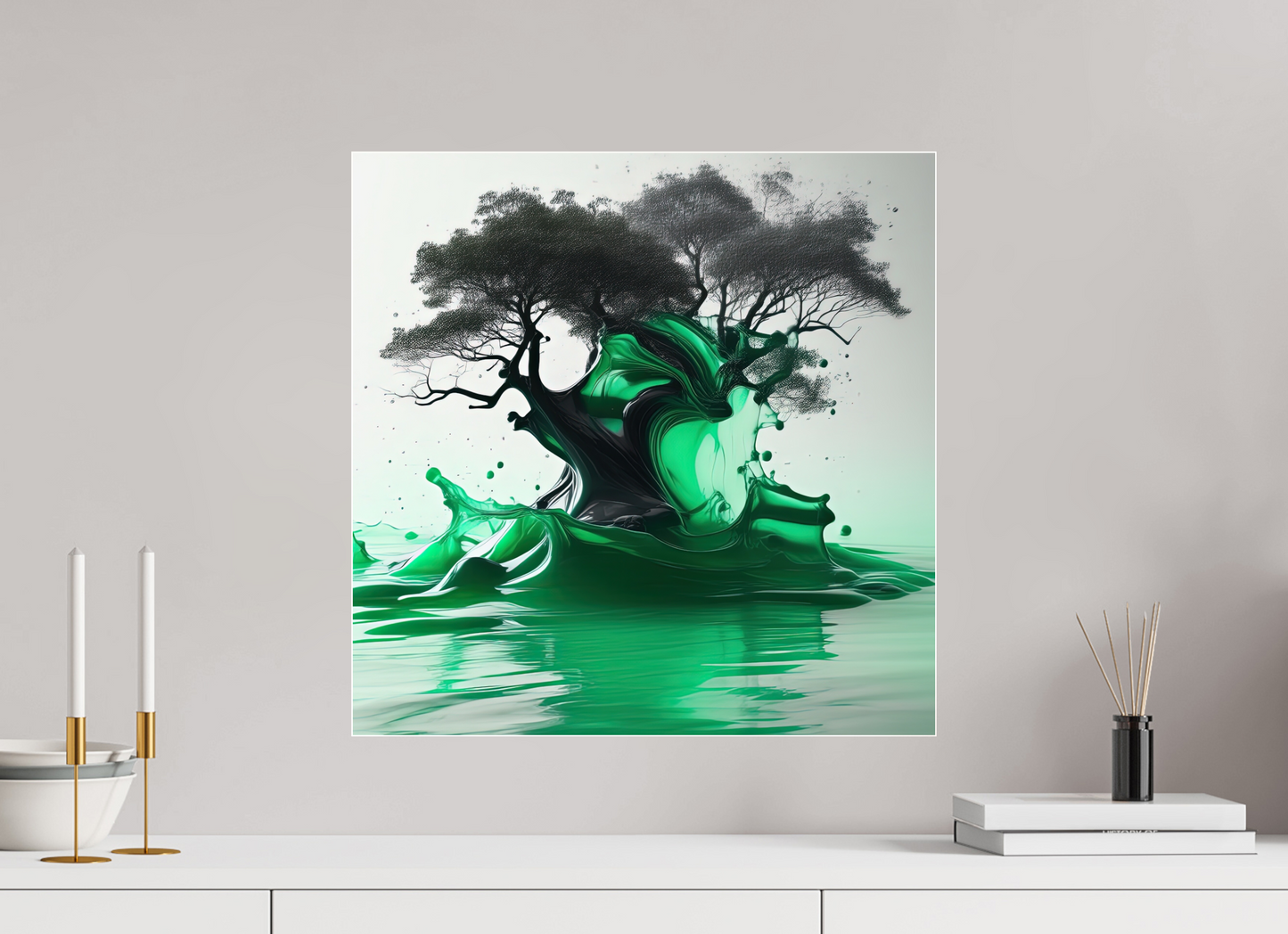 20 x 20″, Acrylic Standard Gallery Liquid Foliage No. 00010