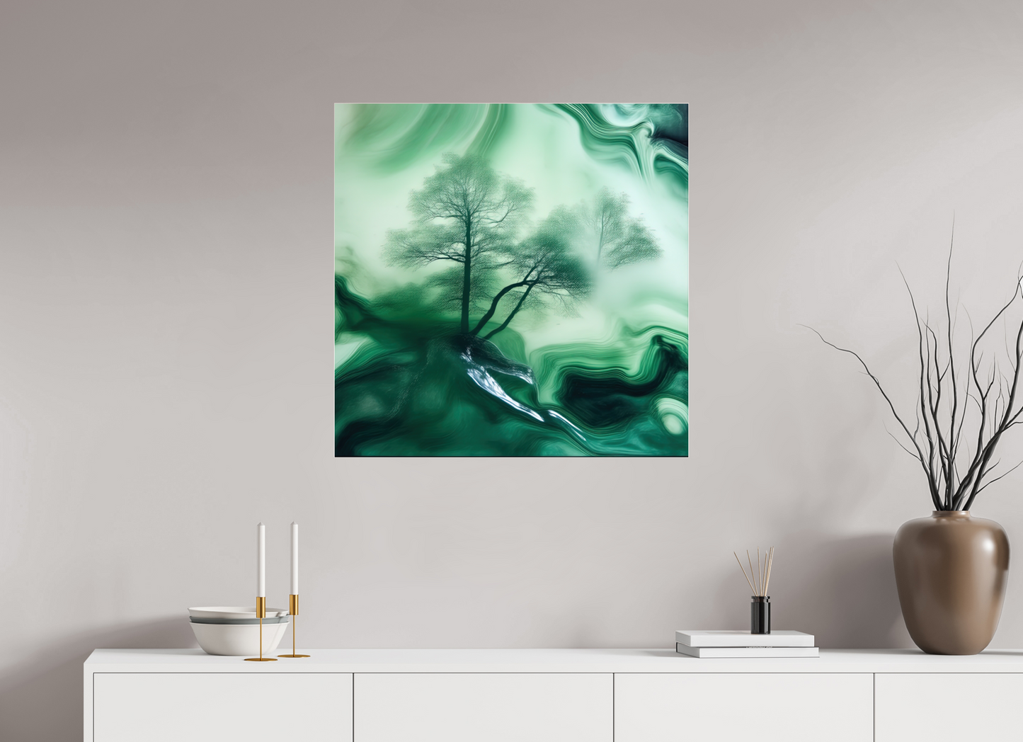 30 x 30″, Acrylic Standard Gallery Liquid Foliage No. 00009