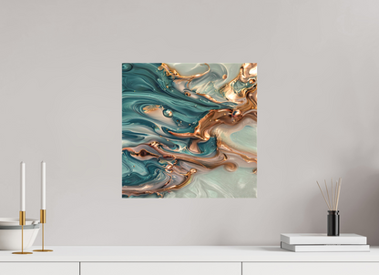 15 x 15″, 2 Curator Canvas Print - Matte Molten Liquid No. 10074