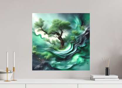 20 x 20″, Curator Canvas Print - Matte Liquid Foliage No. 00018