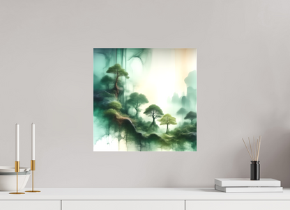 15 x 15″, Curator Canvas Print - Matte Liquid Foliage No. 00015