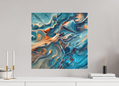 20 x 20″, Curator Canvas Print - Matte Molten Fluids No. 00057