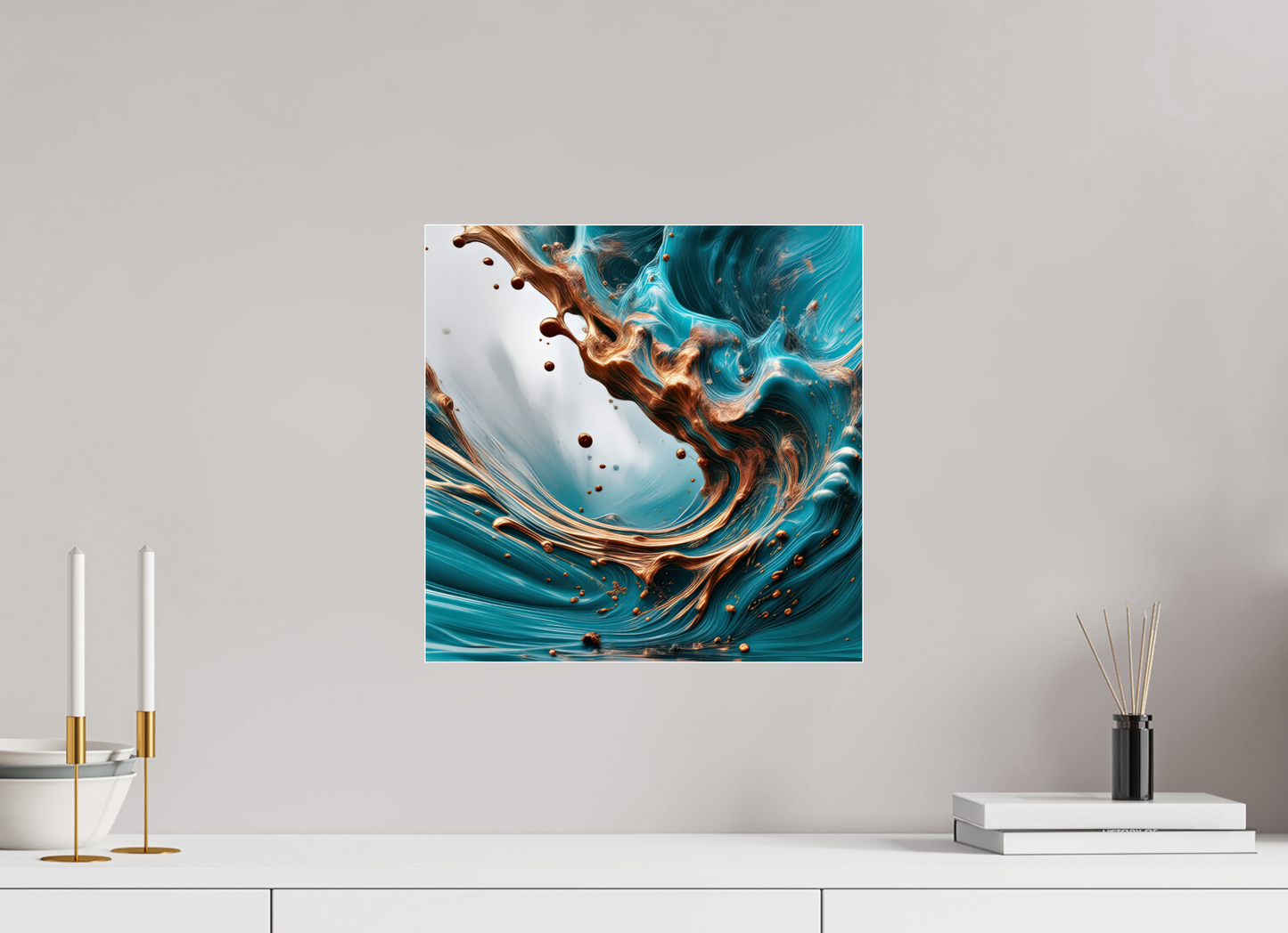 15 x 15″, 1 Acrylic Standard Gallery Molten Liquid No. 10094