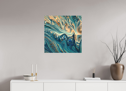 25 x 25″, Curator Canvas Print - Matte Molten Fluids No. 00064