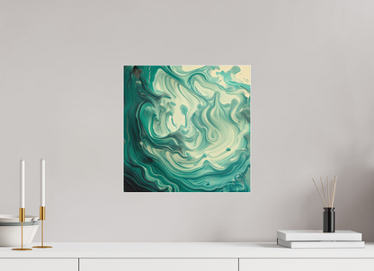 15 x 15″, 1 Acrylic Standard Gallery Fluid Pour No. 10048