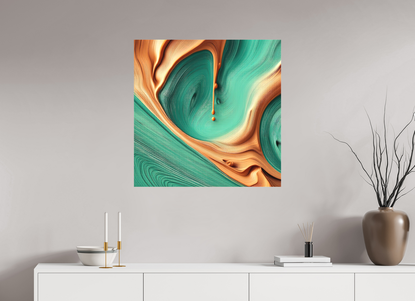 30 x 30″, 2 Curator Canvas Print - Matte Viscous Syrup