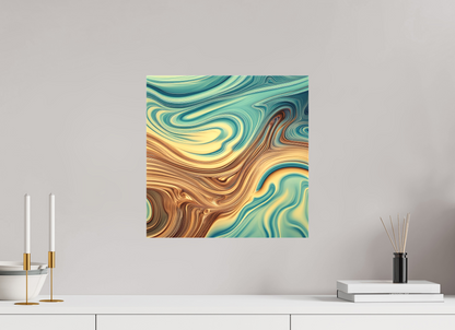 15 x 15″, 2 Curator Canvas Print - Matte Molten Liquid No. 10051