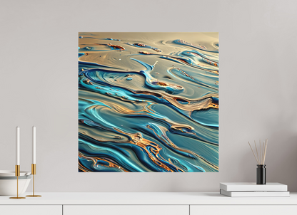 20 x 20″, 2 Curator Canvas Print - Matte Fluid Waves No. 00056