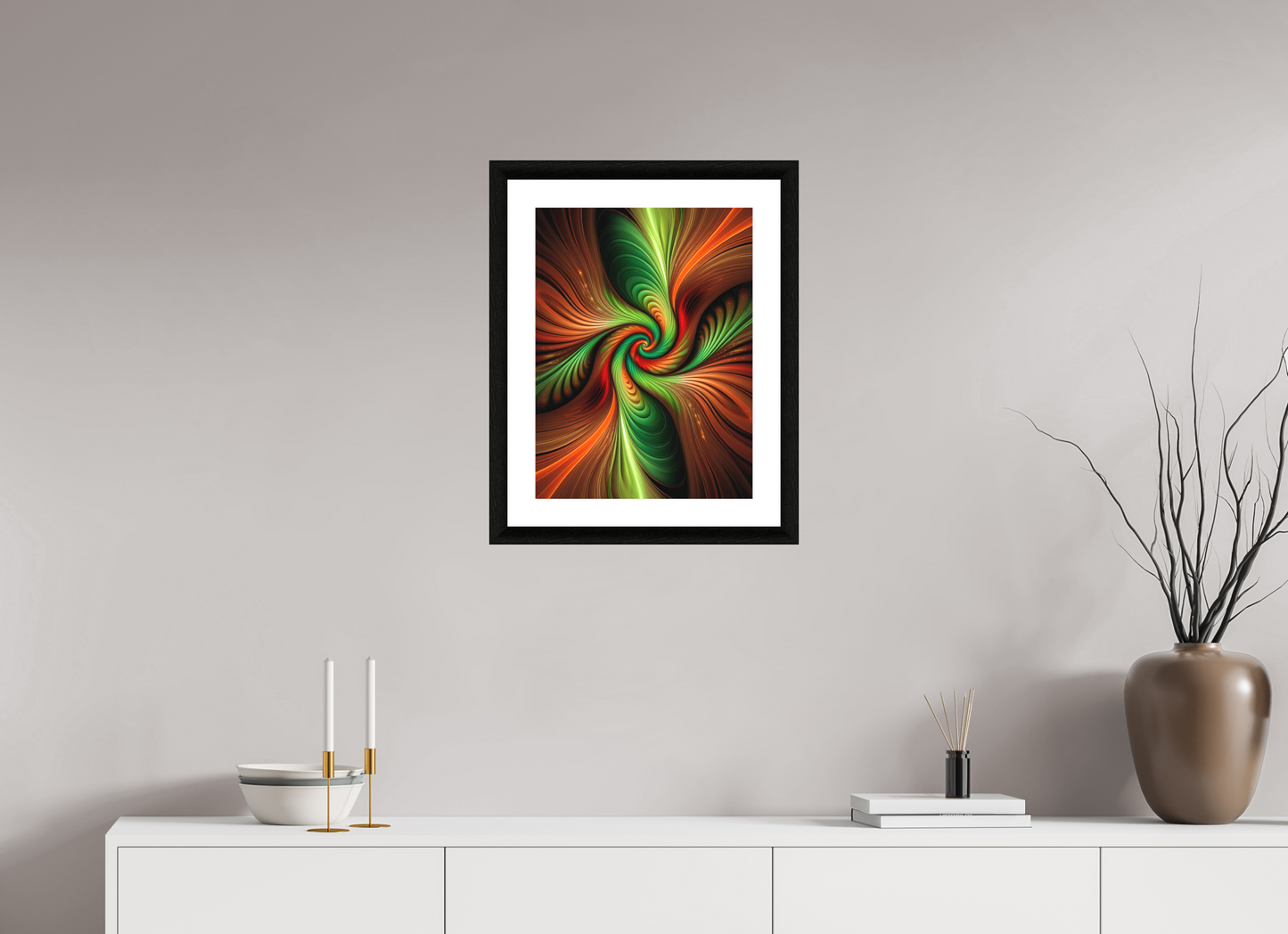 15 x 20″, 3 Premiere Fine Art Print - Ebony Swirling