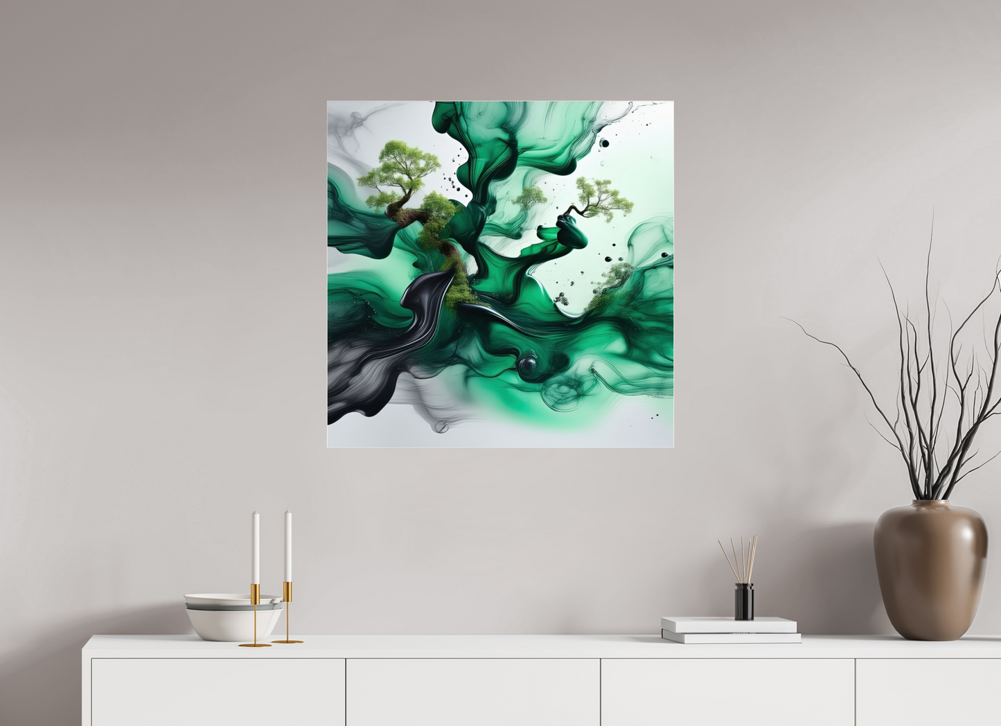 30 x 30″, Acrylic Standard Gallery Liquid Foliage No. 00001