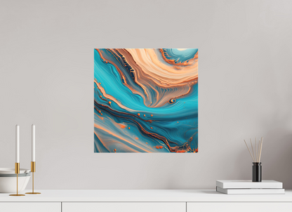 15 x 15″, Curator Canvas Print - Matte Molten Fluids No. 00049