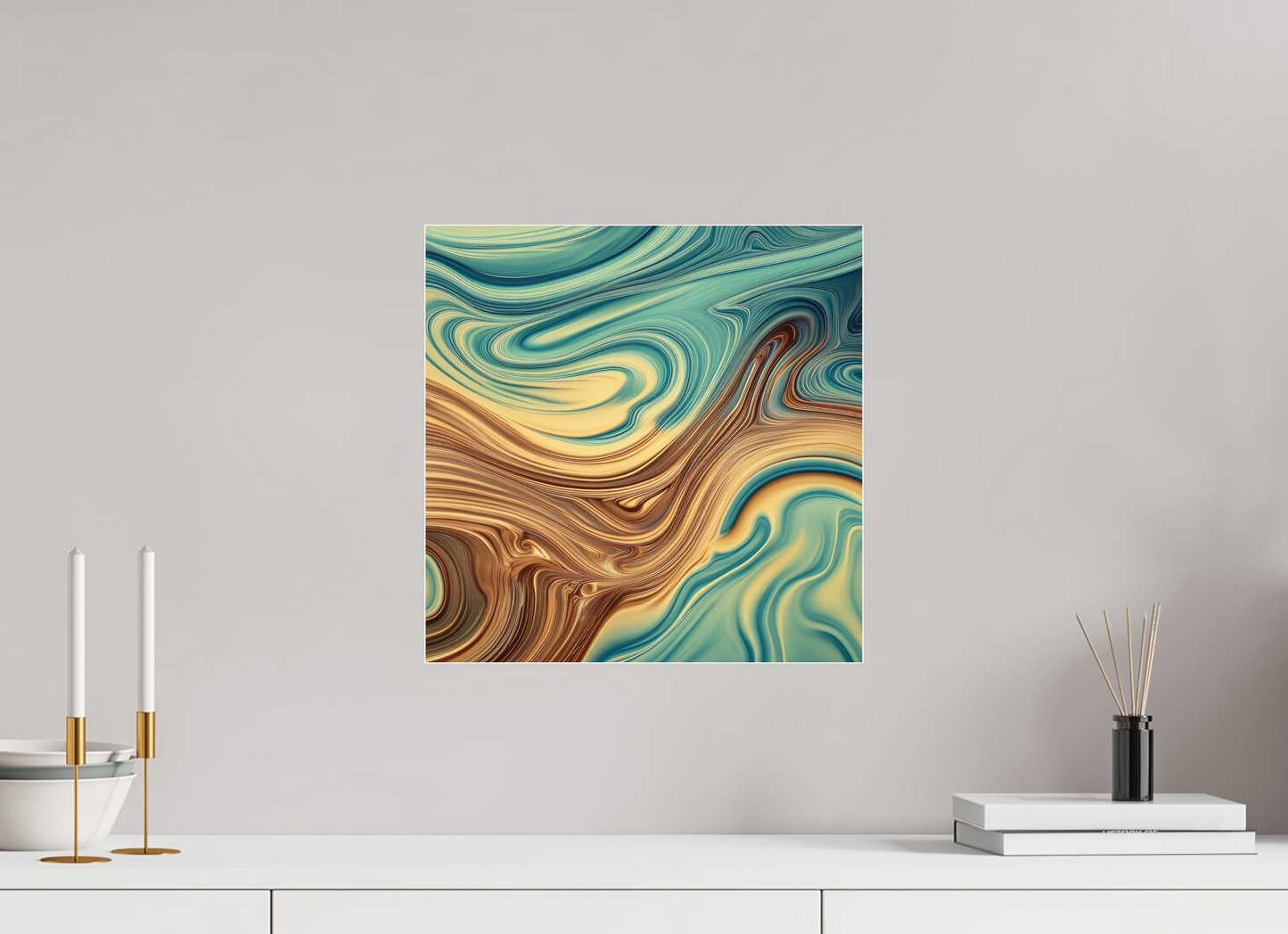 15 x 15″, 1 Acrylic Standard Gallery Molten Liquid No. 10051