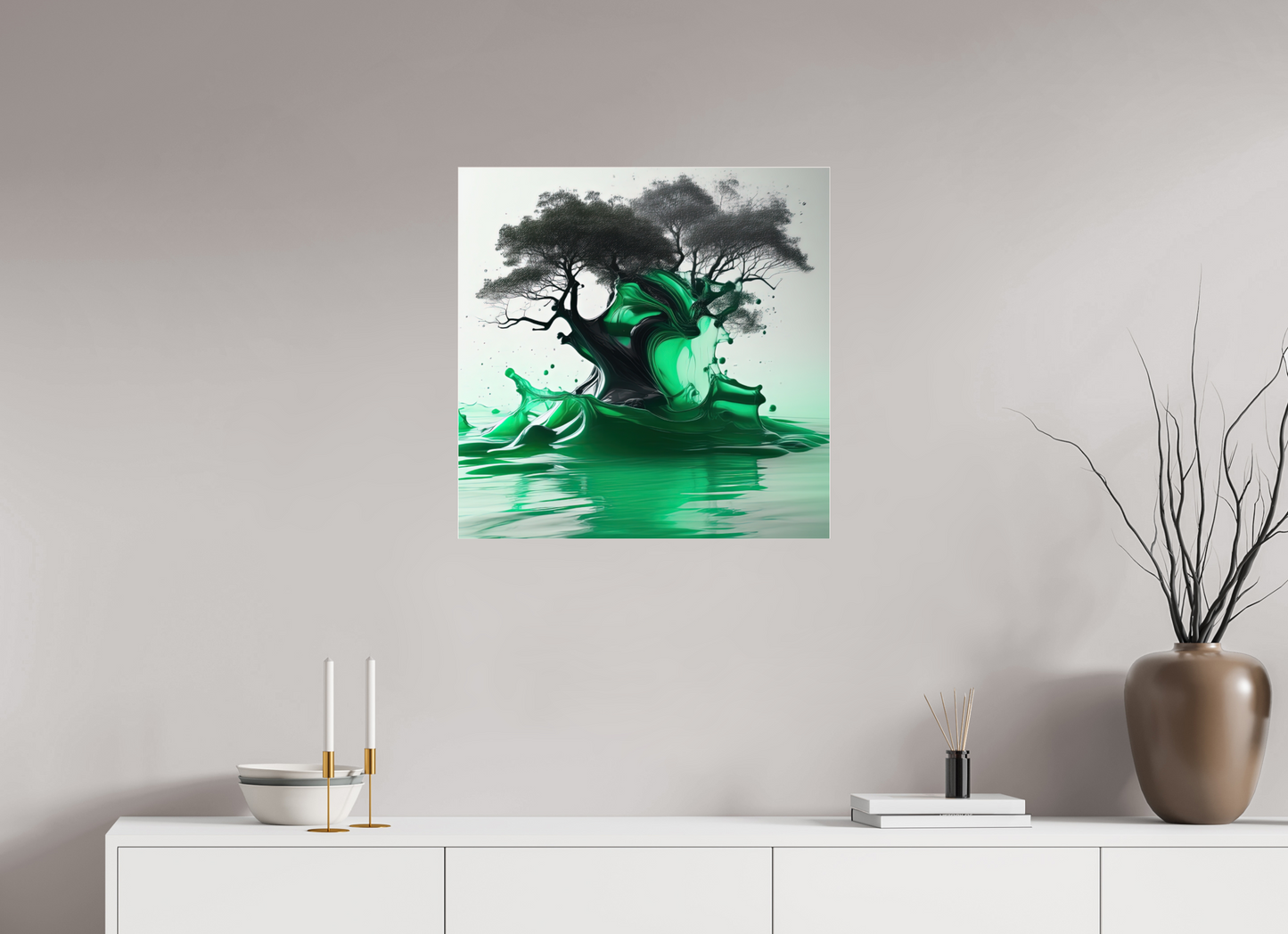 25 x 25″, Acrylic Standard Gallery Liquid Foliage No. 00010