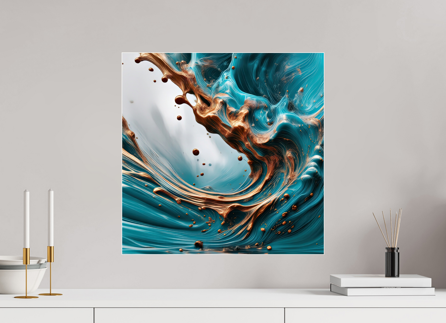 20 x 20″, 1 Acrylic Standard Gallery Molten Liquid No. 10094