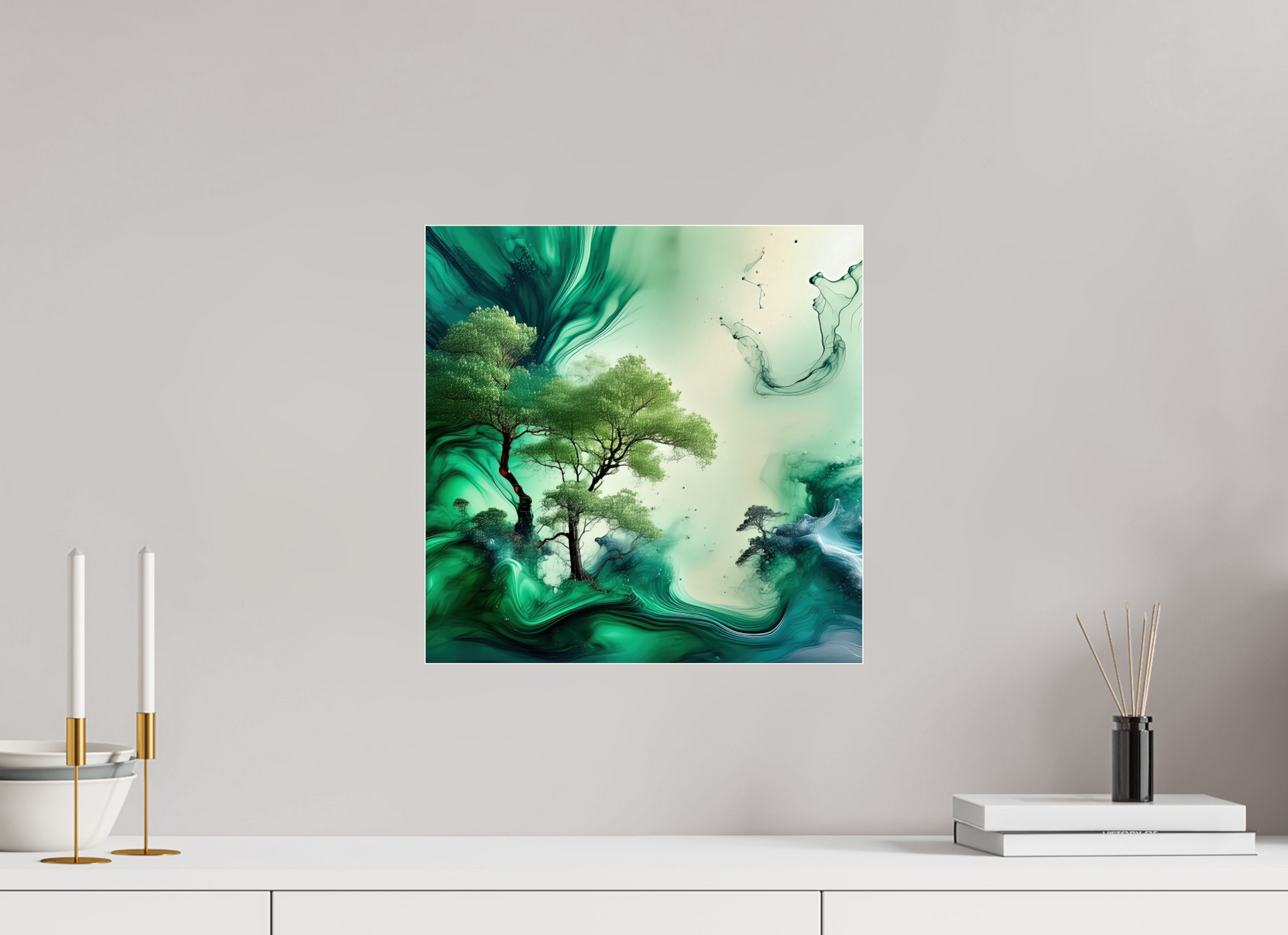 15 x 15″, Acrylic Standard Gallery Liquid Foliage No. 00007