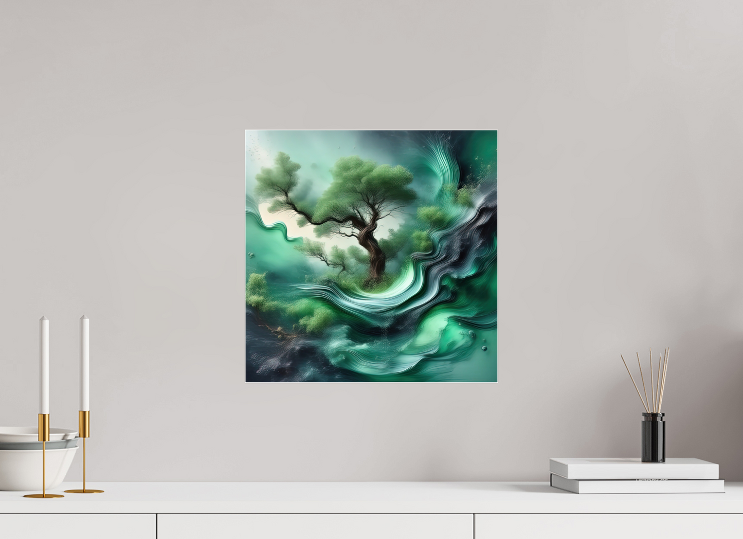 15 x 15″, Acrylic Standard Gallery Liquid Foliage No. 00018