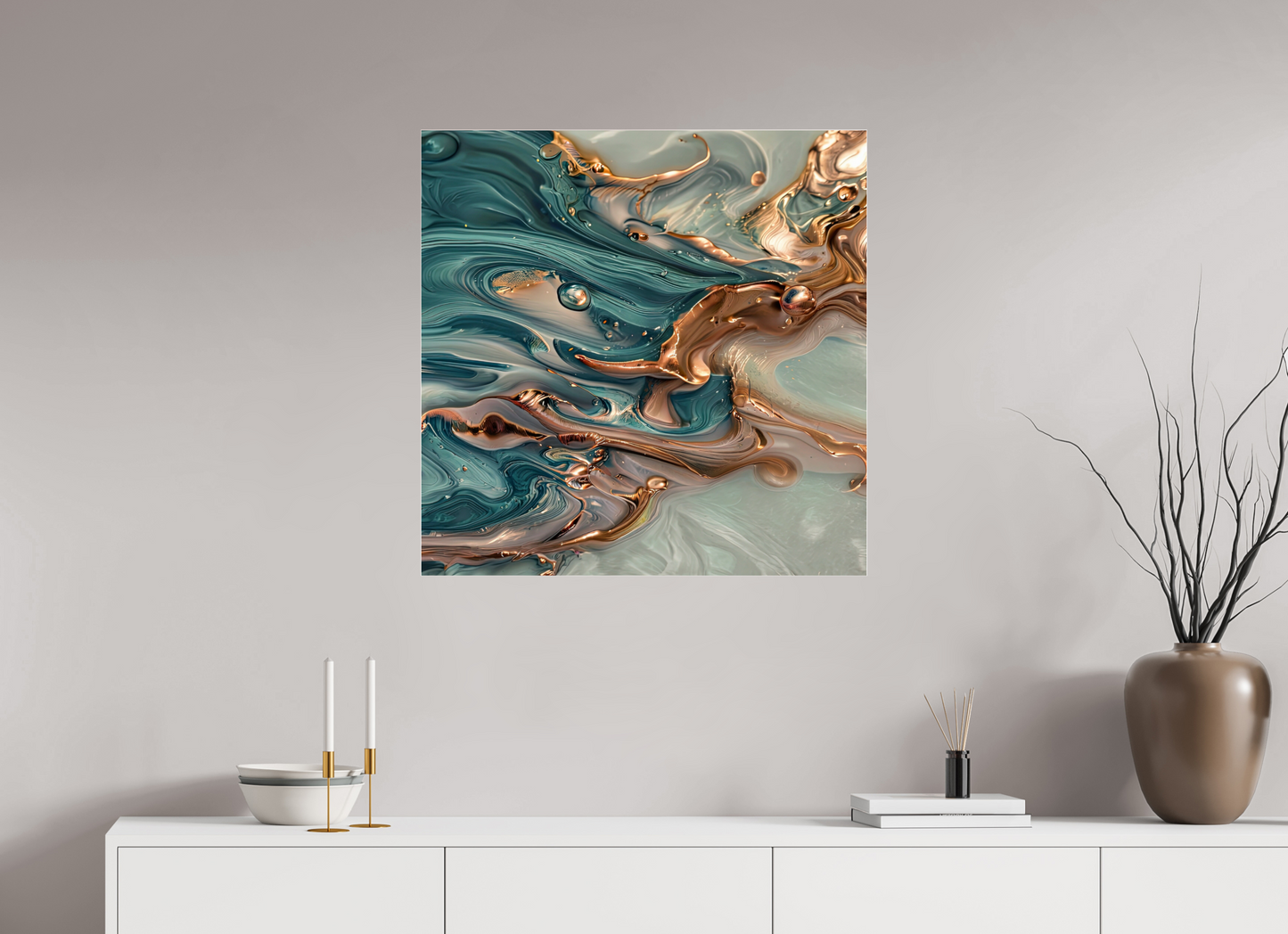 30 x 30″, 1 Acrylic Standard Gallery Molten Liquid No. 10074