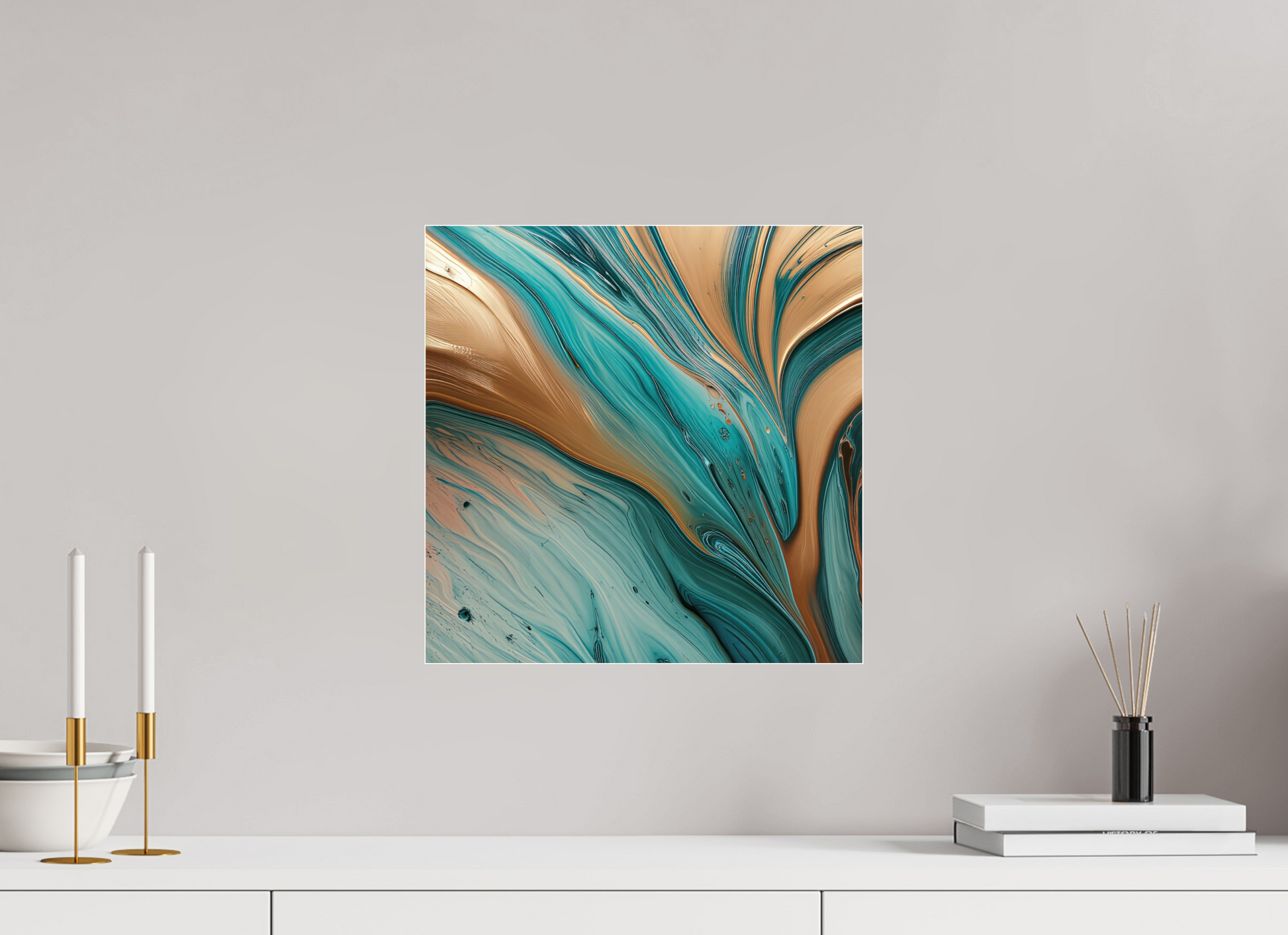 15 x 15″, 1 Acrylic Standard Gallery Molten Fluids 00070