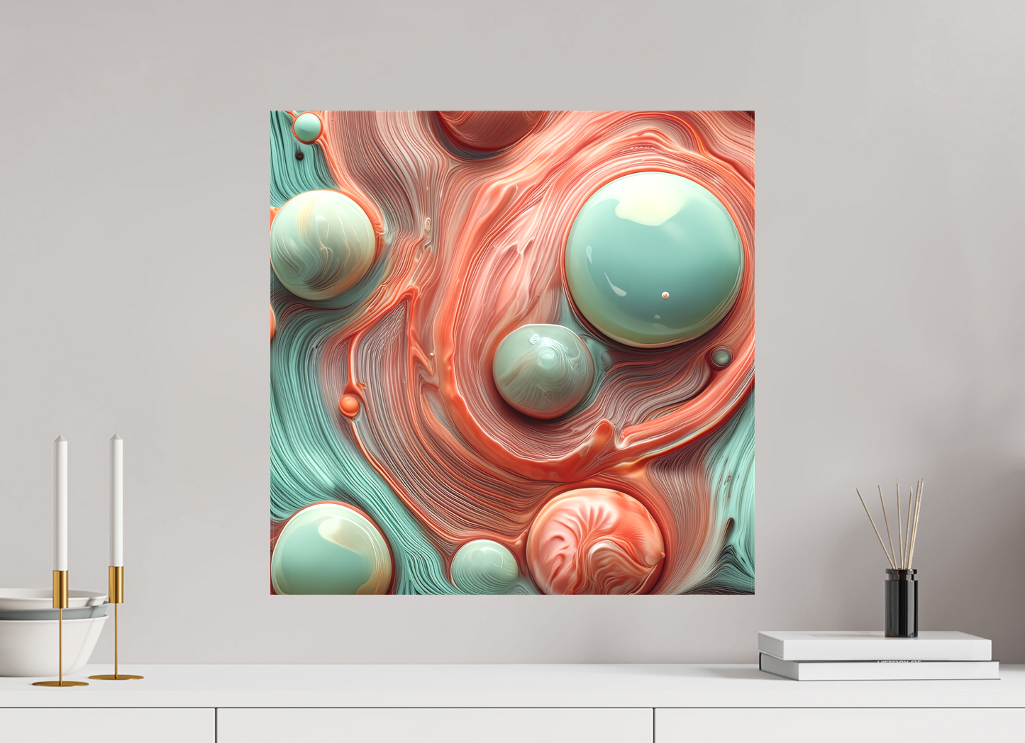 20 x 20″, 2 Curator Canvas Print - Matte Polymers No.00159