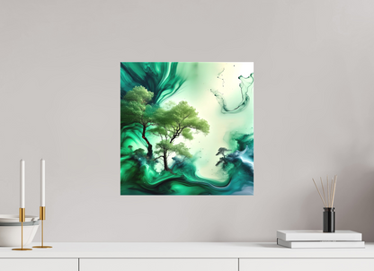 15 x 15″, Curator Canvas Print - Matte Liquid Foliage No. 00007