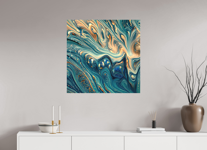 30 x 30″, Curator Canvas Print - Matte Molten Fluids No. 00064
