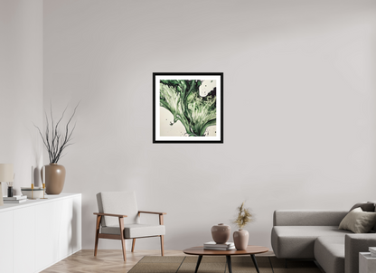 25 x 25″, 3 Premiere Fine Art Print - Ebony Emulsion Pour No. 00042