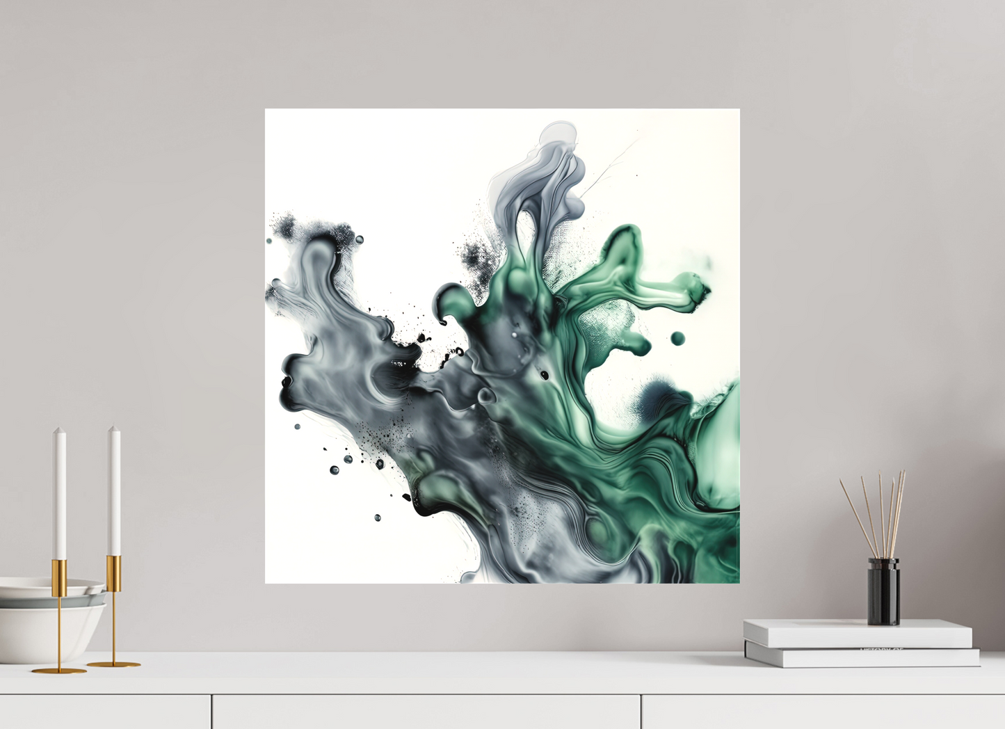 20 x 20″, 2 Curator Canvas Print - Matte Emulsion Stream No. 10033