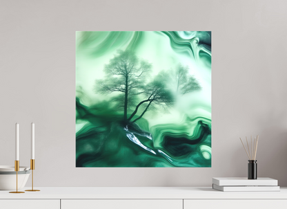 20 x 20″, Curator Canvas Print - Matte Liquid Foliage No. 00009