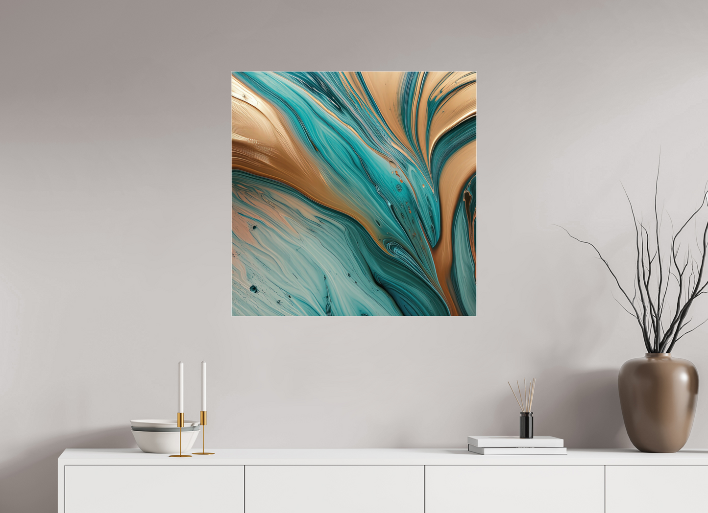 30 x 30″, 1 Acrylic Standard Gallery Molten Fluids 00070