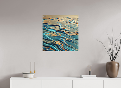 25 x 25″, 2 Curator Canvas Print - Matte Fluid Waves No. 00056
