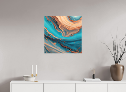 25 x 25″, Curator Canvas Print - Matte Molten Fluids No. 00049