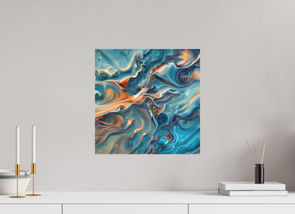 15 x 15″, Curator Canvas Print - Matte Molten Fluids No. 00057