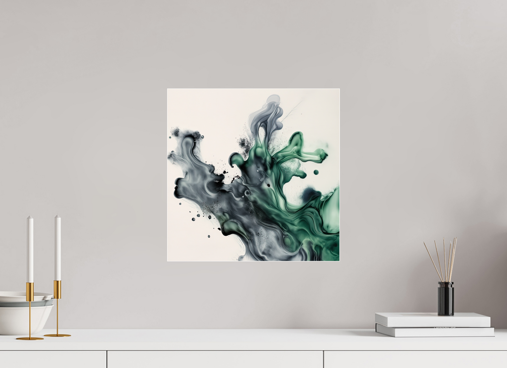 15 x 15″, 1 Acrylic Standard Gallery Emulsion Stream No. 10033