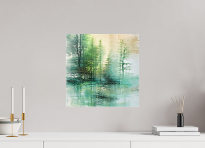 15 x 15″, Curator Canvas Print - Matte Liquid Foliage No. 00017