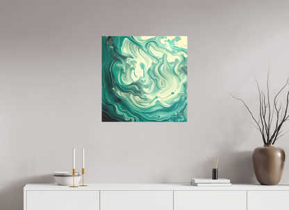 25 x 25″, 2 Curator Canvas Print - Matte Fluid Pour No. 10048