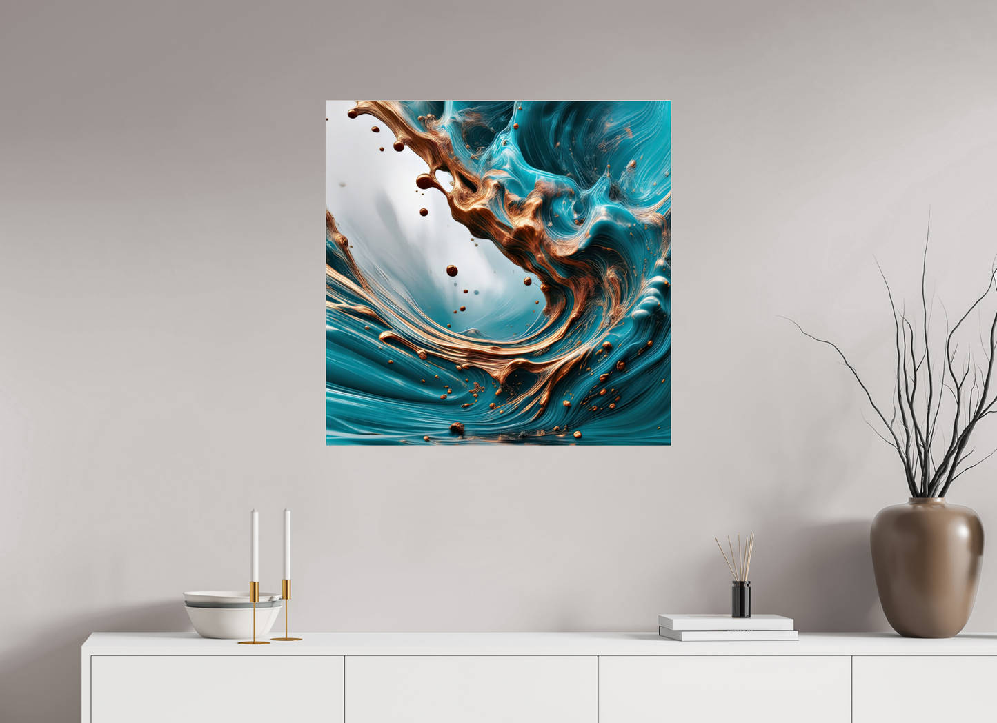 30 x 30″, 1 Acrylic Standard Gallery Molten Liquid No. 10094