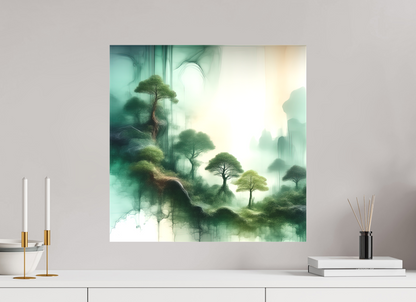 20 x 20″, Curator Canvas Print - Matte Liquid Foliage No. 00015